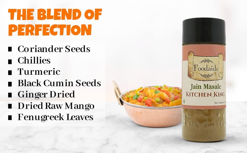 Foodaids Kitchen King Masala 100gm / sabji jain masala/No Onion No Garlic/Aromatic flavour. — image 3