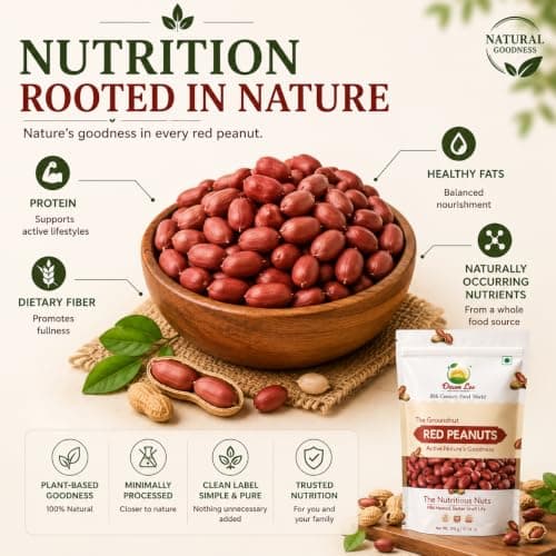 Dawn Lee Raw Red Peanuts 400g | Desi Moongfali (Groundnut) | Natural Protein Snack | Gluten-Free Unpolished Singdana | Healthy Mungfali for Ekadashi, Navratri, Roasting & Chutneys — image 8