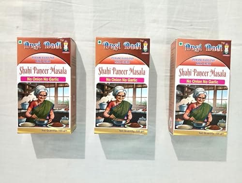 Desi Dadi Premium Shahi Paneer Masala, No Onion No Garlic, 100g each, Pack of 3