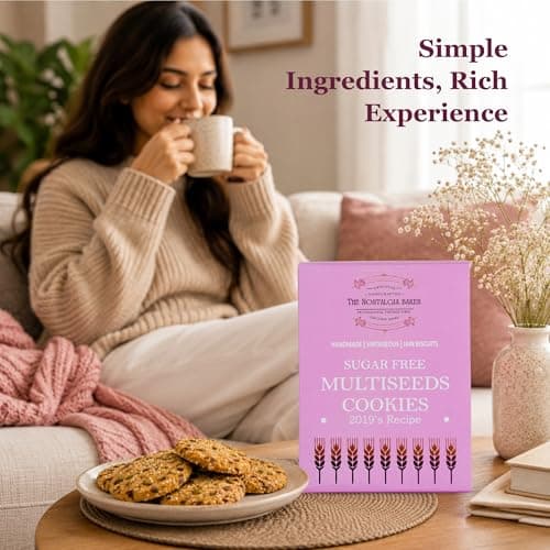 Amba Handmade Ajwain Cookies & Khas-Khas Suji Rusk Combo | Crispy Tea-Time Snacks | Premium Jain Biscuits | Fresh Bakery Style Cookies — image 3