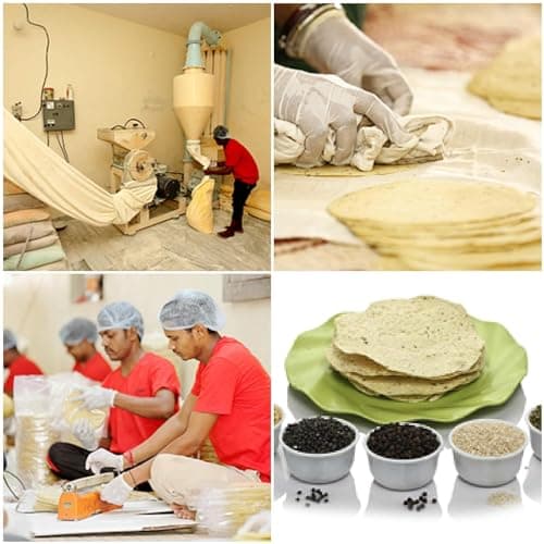 Marwar Khatta Meetha Lilka Jain Papad 400G (Pack of 2) | Rajasthani Handmade papad | No Onion No Garlic | Sweet & Tangy Crispy papads | 7 Inch, 28-30 Papads — image 4