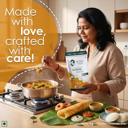 Mom’s Mixes Sambhar Masala | Pure Jain Spices | Pre-Mix Masala | No Onion No Garlic | Bold South Indian Taste | No MSG | No Preservatives | No Added Colours | Complete Spice Blend for South Indian Sambhar |100g — image 5
