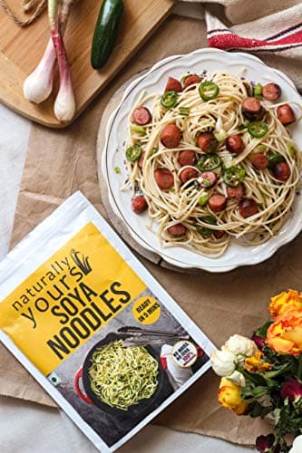 Naturally Yours Soy Hakka Noodles | Soybean & Wheat Protein | No Maida, No Onion No Garlic, Jain Friendly, Vegan, Preservative Free, No MSG | High Protein & Fiber | Tastemaker Inside | 180g Pack of 2 — image 7