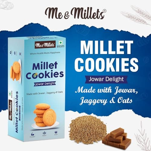 ME & MILLETS Jowar Delight Cookies, 75g X 2 — image 4