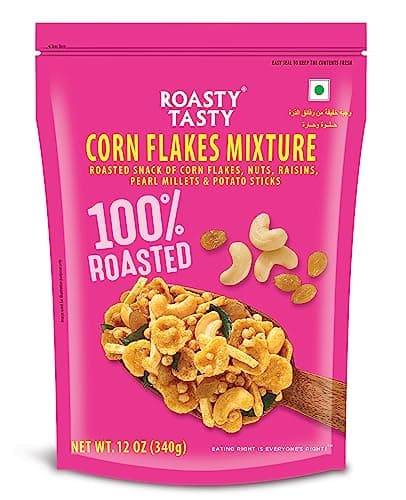 Roasty Tasty Multigrain Diet Mixture - Palm Oil Free Snacks for Kids - Millet Namkeen - Healthy Snacks for All - Roasted with Millets & Seeds - No Onion No Garlic Namkeens - Healhy Namkeen Mixture 340g — image 6