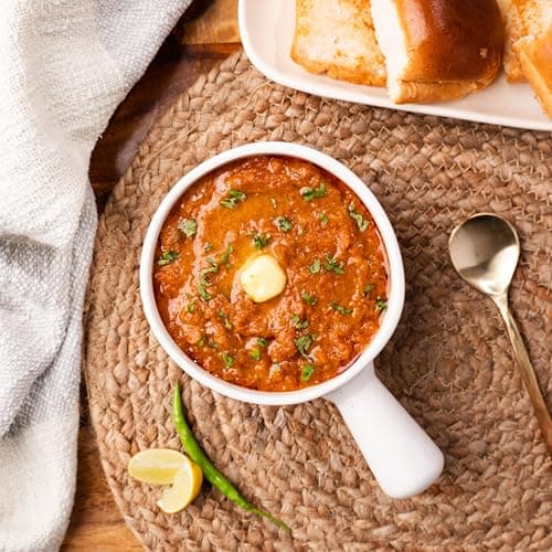 Instantly Yours Ready to Eat Pav Bhaji 450 gm (Pack of 2) | Hygiene Street Food | Just Heat and Eat | Mashed Vegetables and Butter (No Onion No Garlic)(jain) — image 4