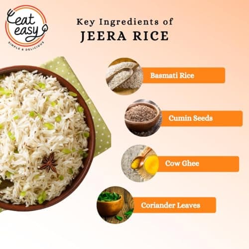 Eat Easy Ready To Eat Jeera Rice- 95gm (Pack of 2) | Freeze Dehydrated, Nutritious & Healthy Instant Food for Travel, Camping | No Preservatives, No Added Artificial Colours & Flavours | Just Add Water and Cook — image 5