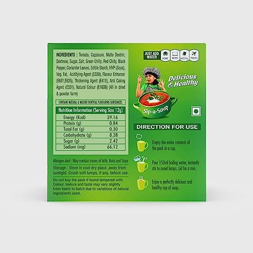 Dailyum Crispy Fried Noodles + Jain Instant Soup Box-Tomato and Manchow| 8 Single Serve Sachets,12g Each| Sip-A-Soup| Natural | No MSG | Pack of 3 Box — image 3