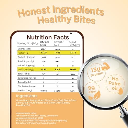 Mung Khakhra JAIN | Gluten Free | Crispy| Ready To Eat | High Protein High Fiber| No Palm Oil | 200g Vacuum Pack Of 2 — image 2