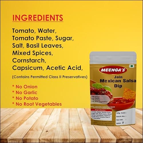 MEENGA’s Homely Made Jain Mexican Salsa Dip 225g | Perfect Dip for Nachos, Chips and Snacks | No Onion No Garlic | 100% Jain-Friendly | Natural Ingredients | Fresh & Tangy Ready-to-Eat Salsa — image 6