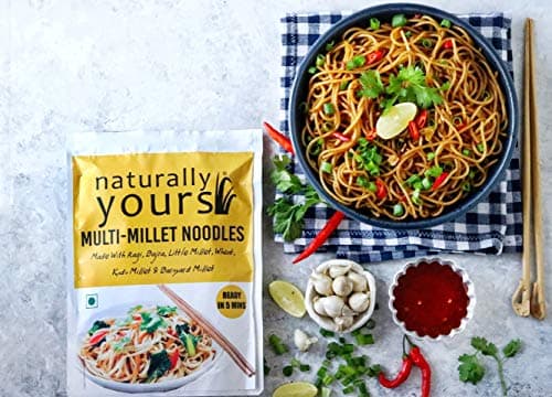 Naturally Yours Noodles Combo – Multi Millet, Red Rice & Quinoa | No Maida, No Onion No Garlic, 100% Jain Friendly | Vegan, Non-Fried, High Protein & Fiber | 180g Each, Pack of 3 — image 2
