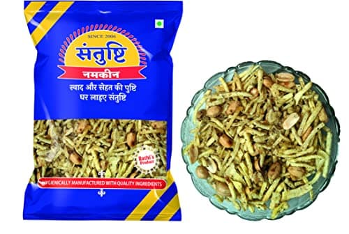 Santushti Falahari Khatta Meetha Mixture 400g | Sweet & Tangy Fasting Namkeen | Satvik Snack Made in Groundnut Oil | No Onion Garlic | Ideal for Vrat, Upvas, Tea-Time & Light Cravings