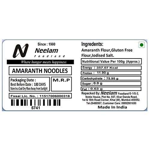 Neelam Foodland Amaranth Noodles, 100G — image 6