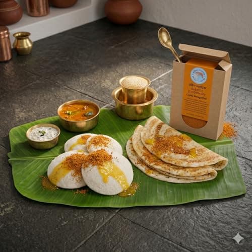 Do Chutki Gunpowder Classic Molaga Podi 100g| Gun Powder Podi Masala South Indian | Idli Dosa Chutney Powder | No Onion No Garlic | Hand crafted | Hand pounded | Mulgapodi | Milagaipodi | Ghee Podi Idli | Kaaram Powder | Clean Ingredients | Small Batch | No Preservatives | No Colors or Chemicals | Authentic Family Recipe — image 5