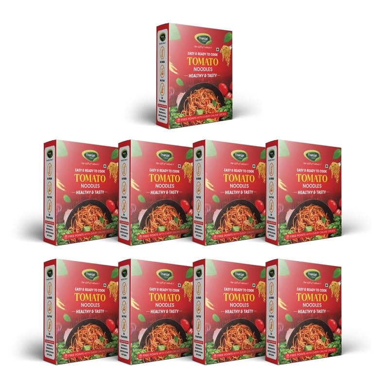 Thanjai Natural Tomato Noodles 180 Grams of Homemade Natural Noodles (No Maida Hakka Noodles, Not Fried, No MSG, Classic and Mild Millet Noodles No Maida Hakka Noodles, Not Fried, No MSG, Classic Millet and Mild Millet Noodles No Preservatives, No Chemicals, No Artificial Extract) — image 3