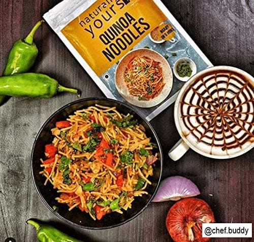 Naturally Yours Quinoa Hakka Noodles | Quinoa & Whole Wheat | No Maida, No Onion No Garlic, Jain Friendly, Vegan, Preservative Free, No MSG | High Protein & Fiber | Tastemaker Inside | 180g Pack of 3 — image 6