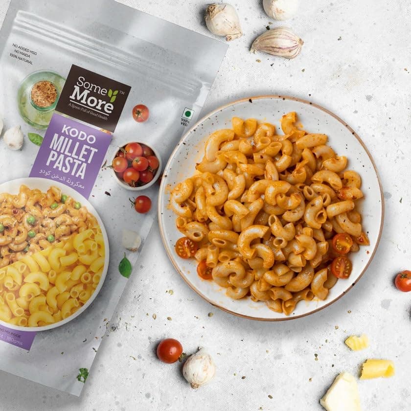 SOME MORE Kodo Millet Pasta 180g | Healthy Grain Instant Cooking Pasta | Quick Meal Option | Traditional Millet Food | Easy Cook Serve Pack | Kitchen Style Snack Box — image 3