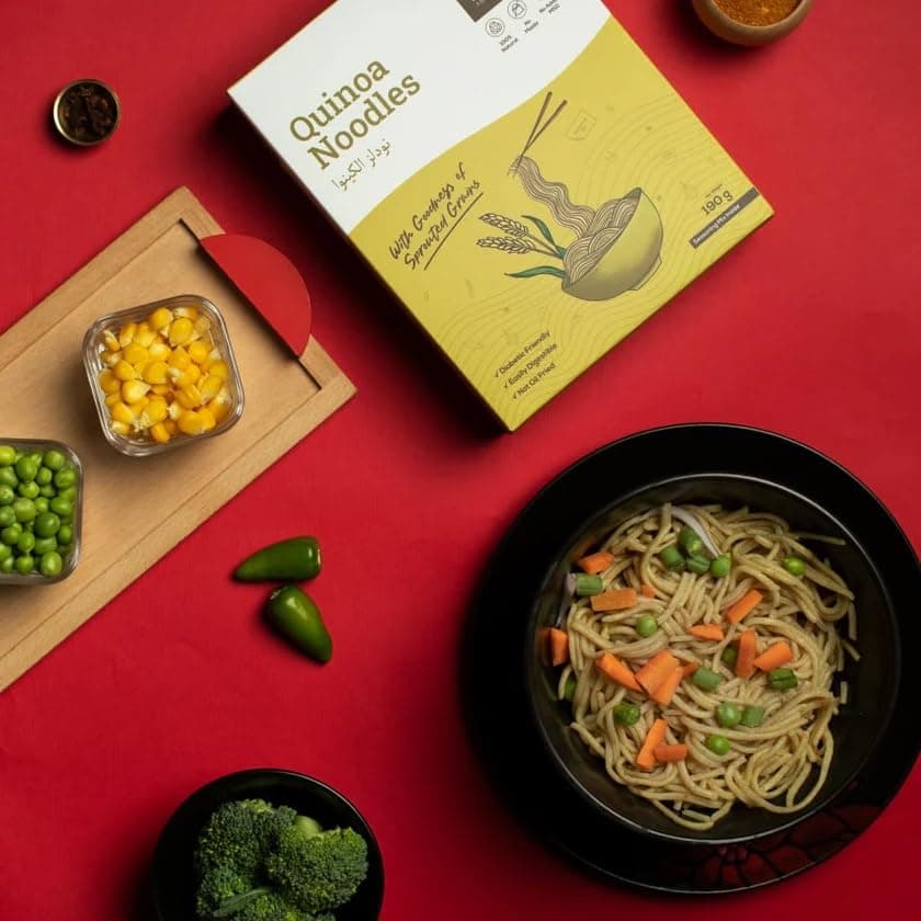 SOME MORE Hakka Quinoa Noodles 190 g | Instant Millet Noodle Pack | Traditional Hakka Style Grain Food | Healthy Snack | Quick Cook Meal Option | Convenient Kitchen Staple for Home Travel Use — image 3