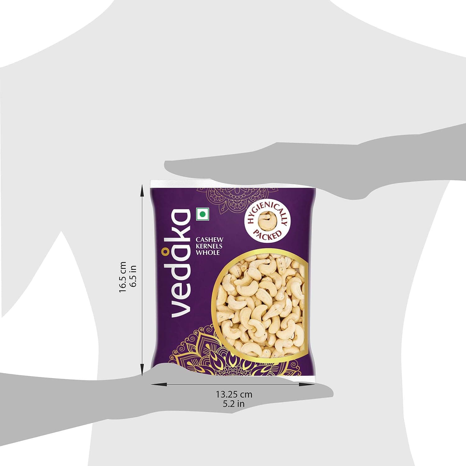 Amazon Brand - Vedaka Whole Cashews | 200 g | Grade W320 Kaju Nuts | Gluten-Free & Plant Based Protein | Firm Texture, Rich Taste | Healthy Snack — image 9