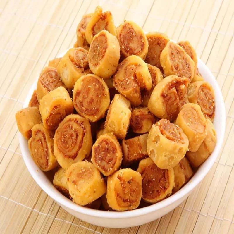 THAR NUTS ORGANIC Gujarati Mini Bhakarwadi 1Kg | Big & Crunchy Traditional Snack | Authentic Indian Namkeen Nashta | Spicy Munching Snack — image 5