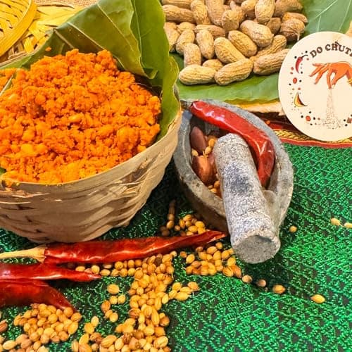 Do Chutki Katta Chutney Combo | Chatpata Kadipatta Chutney Powder 100g + Solapuri Special Shengadana Chutney 100g | No Onion No Garlic | No Preservatives | Maharashtrian Chutney Pack of 2 — image 7