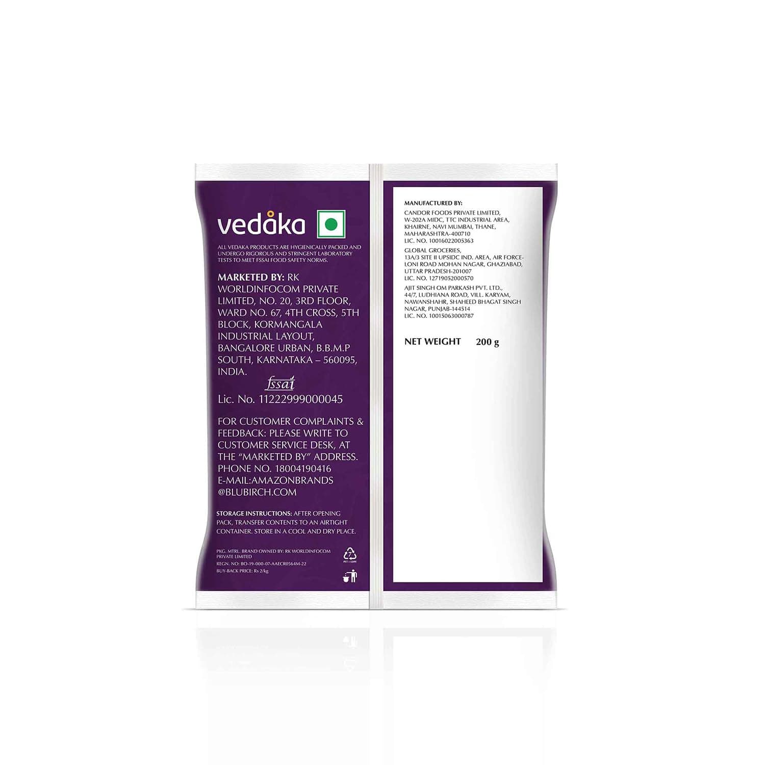 Amazon Brand - Vedaka Whole Cashews | 200 g | Grade W320 Kaju Nuts | Gluten-Free & Plant Based Protein | Firm Texture, Rich Taste | Healthy Snack — image 2