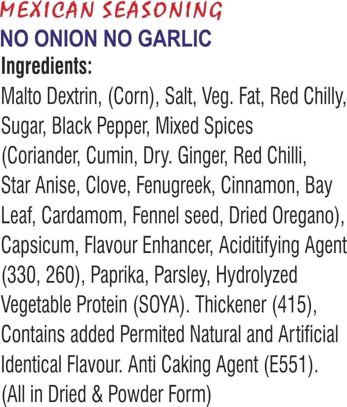 MEXICAN SEASONING NO ONION NO GARLIC (PACK OF 2) — image 3
