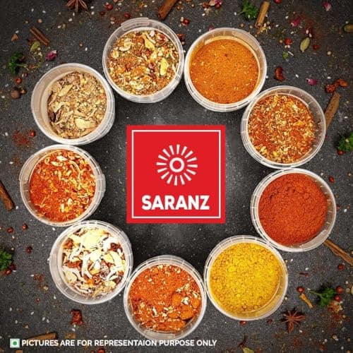 SARANZ Exotic Seasoning Combo (Lebanese 7 Spice, Pizza Mix Jain, Chinese 5 Spice Jain & Aromatic Powder) | Middle Eastern & International Blends | For Snacks, Vegan Dishes, Pizza & Marinades | 4x100g Sprinkler Jars — image 2