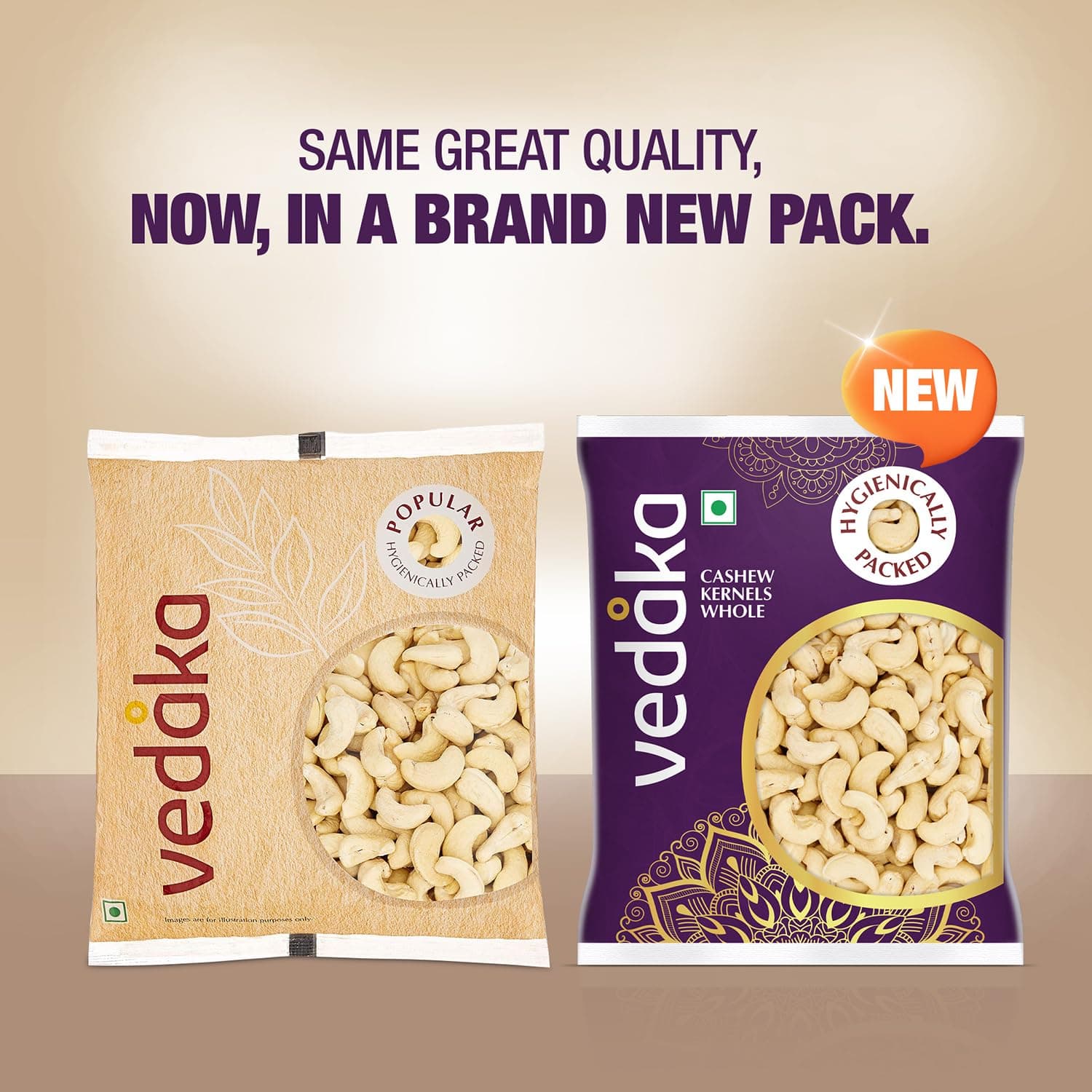 Amazon Brand - Vedaka Whole Cashews | 200 g | Grade W320 Kaju Nuts | Gluten-Free & Plant Based Protein | Firm Texture, Rich Taste | Healthy Snack — image 3
