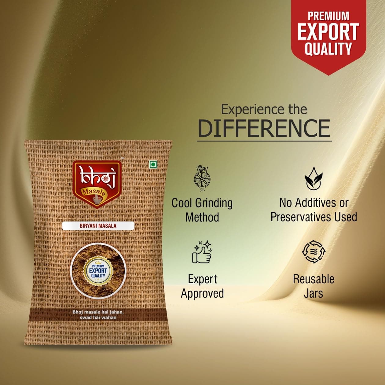 Bhoj Masale Chole Masala 100GM | Blended Spice With Natural Oils for Authentic Taste and Colour | For Healthy Delicious & Flavourful Cooking. No Colour, No Preservatives (Jain Masala) — image 5