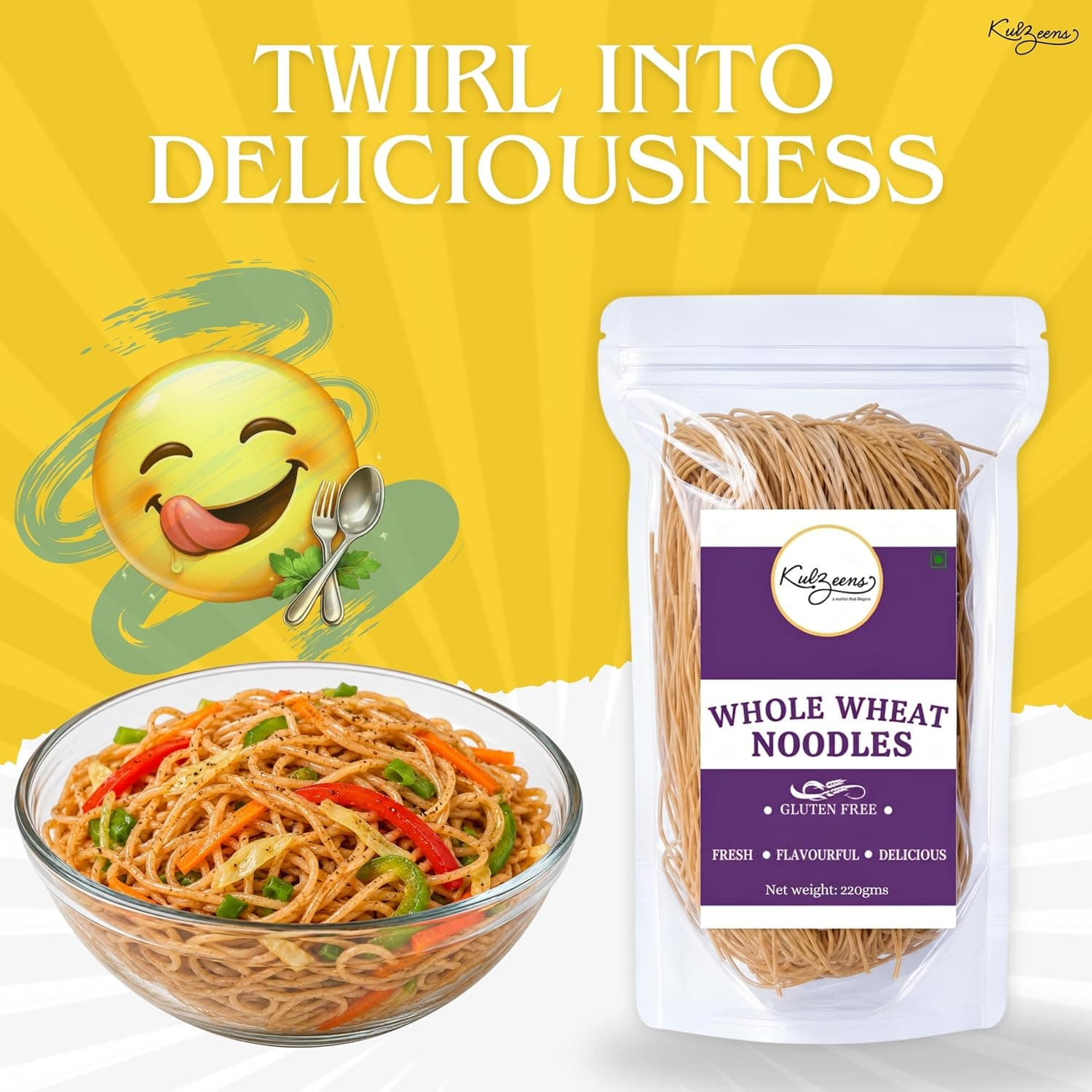 Millet Me by Kuizeens Whole Wheat Noodle - 220G (Pack of 4)|Protein & Fiber-Rich | Gluten-Free Delight | Easy-to-Make |No Preservatives |Vegan & Wholesome |Jain | No Onion & Garlic — image 8