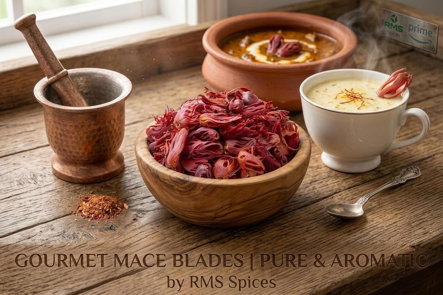 RMS Mace Whole - 250 Grams | Javitri, Jathipathri, Jaipatri Spice | Origin: Idukki, Kerala — image 6