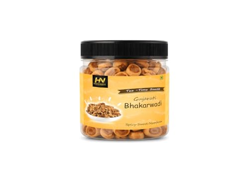 THAR NUTS ORGANIC Gujarati Mini Bhakarwadi 100gm | Big & Crunchy Traditional Snack | Authentic Indian Namkeen Nashta | Spicy Munching Snack