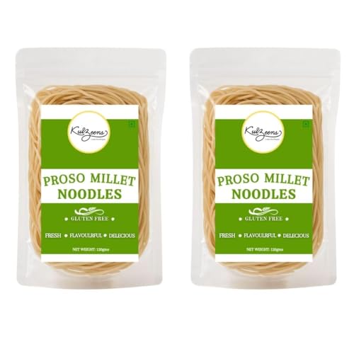 Millet Me by Kuizeens Gluten-Free Proso Noodles - 110g (Pack of 2) | Protein & Fiber-Rich | Easy-to-Make | Rich in Nutrients | No MSG | No Preservatives | Low Glycemic | Vegan & Wholesome | Easy to Digest Healthy Noodles | Jain | No Onion & Garlic | Ready in Minutes