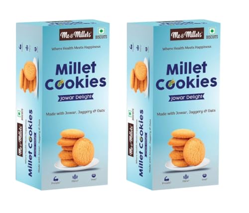ME & MILLETS Jowar Delight Cookies, 75g X 2