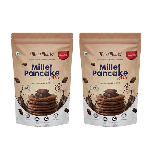 ME & MILLETS Chocolate Flavor Millet Pancake Mix 150g X 2