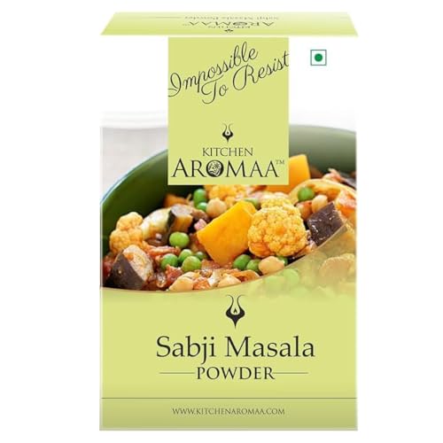 Kitchen Aromaa Sabji masala powder, No Onion - No Garlic, Jain Special Masala, 300 gm (Pack of 3) Zero added Colours, Fillers, Additives & Preservatives