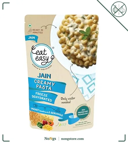 Eat Easy Ready To Eat Jain Pasta- 95g, Just Add Hot Water & Cook
