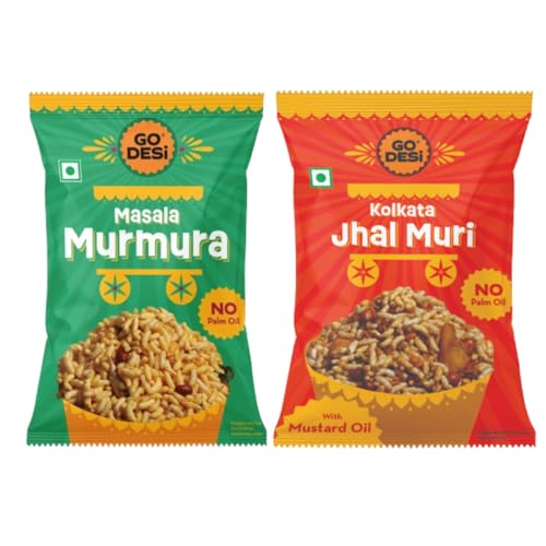 GO DESi Kolkata Jhalmuri, Masala Murmura, No Palm oil 100g x 2
