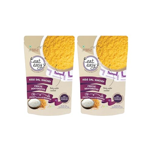 Eat Easy Ready to Eat Kids Dal Khichdi- 75g (Pack of 2) No Preservatives