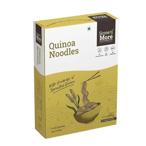 SOME MORE Hakka Quinoa Noodles 190 g | Instant Millet Noodle Pack | Traditional Hakka Style Grain Food | Healthy Snack | Quick Cook Meal Option | Convenient Kitchen Staple for Home Travel Use
