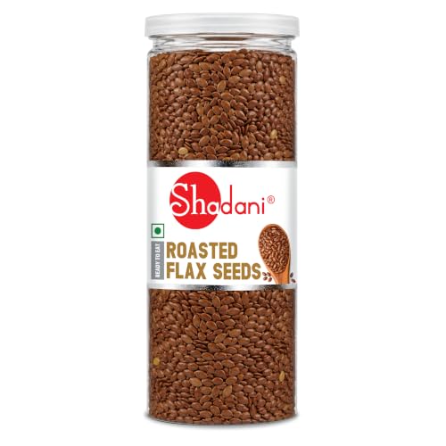 Shadani Roasted Alsi Can 150g | Crunchy Roasted Alsi Snack | Healthy Nutty Topping & Meal Enhancer