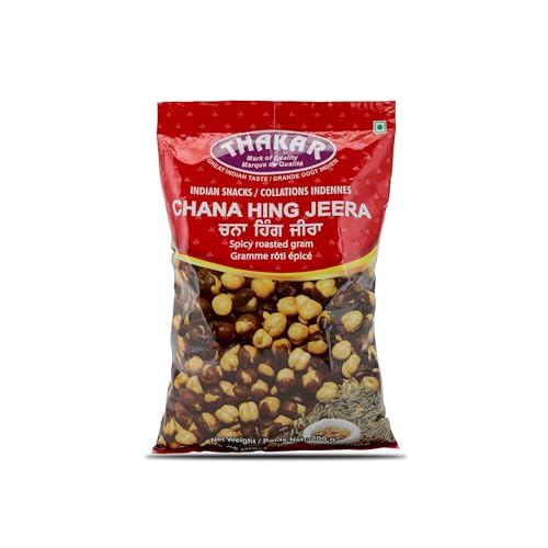 THAKAR Namkeen - Chana Hing Jeera | RoastedChana Hing jeera, 200gm |100% roasted | No Onion No Garlic | Desi ChanaRoasted Namkeen Snacks| Gluten-Free Crunchy Protein Snacks | Bhuna ChanaRoasted Chickpeas Ready to Eat