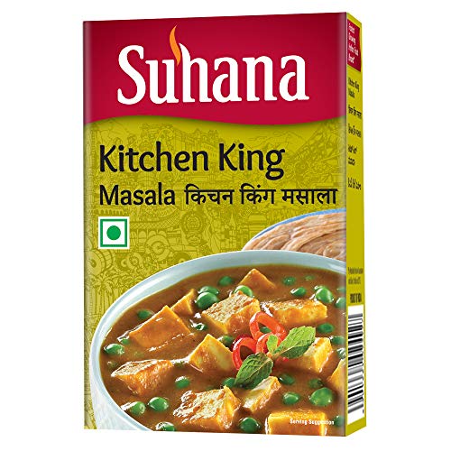 Suhana Kitchen King Masala 100g Carton with No Onion No Garlic, No Added MSG, No Artificial Flavours, Colours & Preservatives