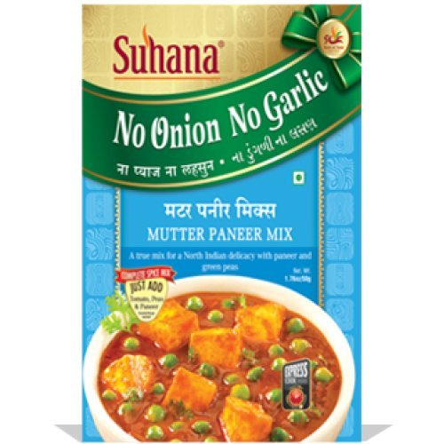 Suhana Mutter Paneer Masala Mix Without Onion and Garlic (Nong) -Pack of 3