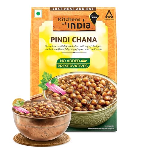 Kitchens Of India Pindi Chana, ITC Ready to Eat Indian Food, Just Heat and Eat, Microwavable, 285 Gram